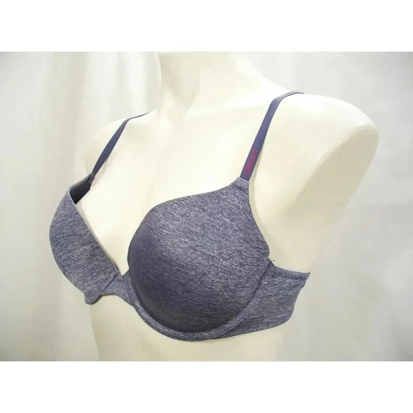 34C DKNY DK4938 Heather Signature Push Up Underwire Bra Gray Heather Excellent P - Picture 3 of 4